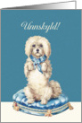 I’m sorry in Norwegian, Unnskyld, Sweet Vintage Dog card