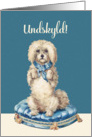 I’m sorry in Danish, Undskyld, Sweet Vintage Dog card