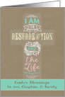 Easter Blessings to our Chaplain and Family, Cross, Word Art card