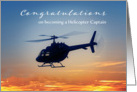 Congratulations on becoming a Helicopter Captain card