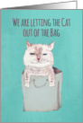 Save the Date, Wedding Announcement, Illustration Cat card