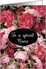 Happy Birthday to a special Nana , Vintage Roses card