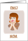 OMG, Mom, I forgot your Birthday, Retro Woman card