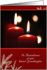 Christmas, In Remembrance of your beloved Granddaughter, Candles card