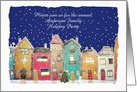 Customizable Christmas Holiday Party Invitation, Illustration card