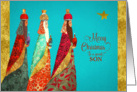 Merry Christmas to a special Son, Three Wise Men card