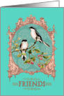 Best Friends Day, 8th June, Vintage Frame and Birds card