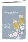 Invitation 25th Wedding Anniversary, German, Einladung Silberhochzeit card