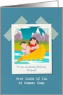 For Godson, Have Fun at Summer Camp, Customizable card