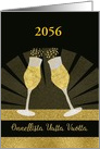 Year Customizable, Happy New Year in Finnish, Champage card