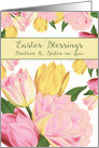 Brother and Sister-in-Law, Easter Blessings, Tulips card