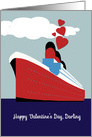 To my Darling, Happy Valentine’s Day, Hearts, Cruise Ship card