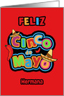 Feliz Cinco de Mayo, Hermana, Sister, Happy Cinco de Mayo card