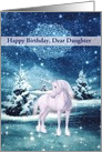 Customizable, Daughter, Happy Birthday, Unicorn card