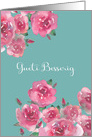 Get Well Soon in Swiss German, Gueti Besserig, Watercolor Roses card