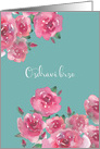 Get Well Soon in Croatian, Ozdravi brzo, Watercolor Roses card