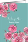 Customizable, Mom, Get Well Soon, Watercolor Roses card