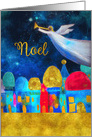 Noel, Christmas, Bethlehem, Angel, Gold-Effect card