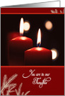 You are in our thoughts, Christmas in Remembrance card