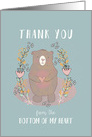 Thank You, Bottom of my Heart, Religious, Scripture card