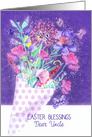 Uncle, Easter Blessings, Bouquet Spring Flowers card