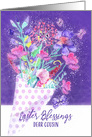 Dear Cousin, Easter Blessings, Spring Bouquet card