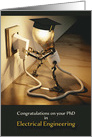 Congratulations, PhD, Electrical Engineering, Lightbulb card