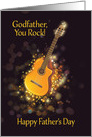 Godfather, You Rock, Happy Father’s Day, Gold-Effect card