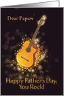 Personalize, You rock, Happy Father’s Day, Gold-Effect, Guitar card