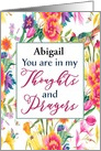 Customizable, Thinking of You, Encouragement, Christian, Floral Design card