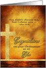 Congratulations, Ordination, Elder, Scripture, Gold-Effect card