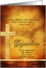 To my Brother, Congratulations, Ordination, Gold-Effect card