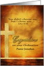 Customizable, Congratulations Pastor Ordination, Gold-Effect card