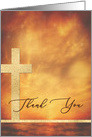 Christian Thank You, Mission Support, Cross card