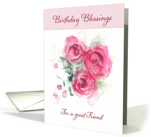 Birthday Blessings for a great Friend, Scripture,... (1345200)