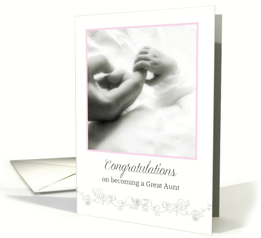 Congratulations on becoming a Great Aunt of a Grandniece card