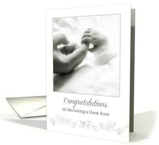 Congratulations on becoming a Great Aunt card (1349166)