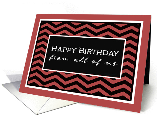 Happy Birthday from all of us, Business Birthday Card,... (1350094)