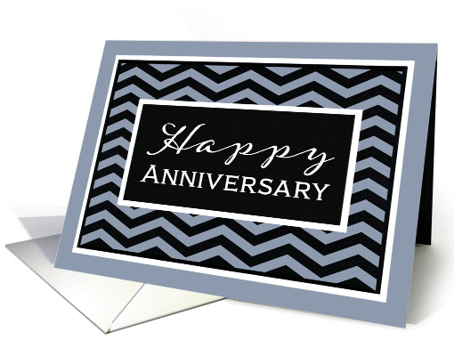 Happy Anniversary, Business Anniversary Card, Chevron card (1350442)