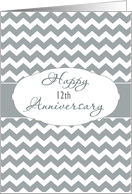 Happy Anniversary, Customize for any Year, Business Card, Chevron card