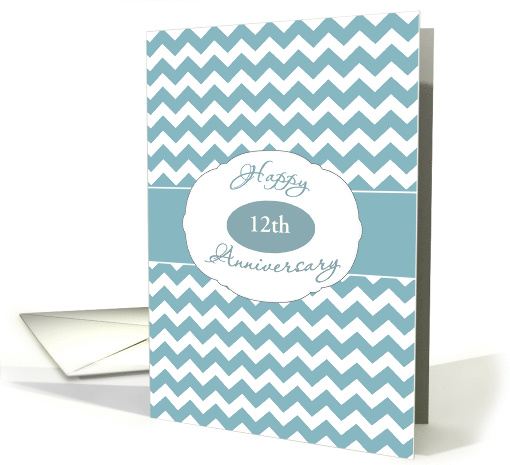 Happy Anniversary, Customize for any Year, Business Card, Chevron card