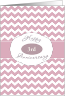 Happy Anniversary, Customize for any Year, Business Card, Chevron card