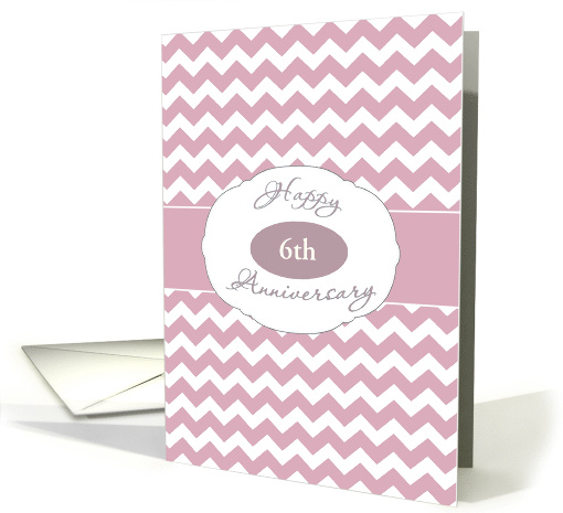 For Employee, Happy Anniversary, Customize for any Year, Chevron card