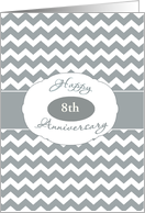 For Employee, Happy Anniversary, Customize for any Year, Chevron card