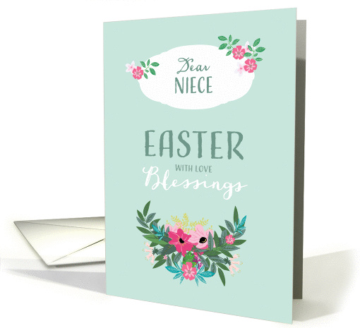 Easter Blessings for Niece, Flowers card (1353482)