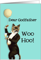 Dear Godfather, You’re the Cat’s Whiskers, Happy Birthday card