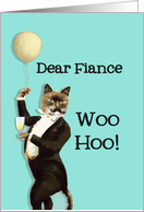 Dear Fiance, You’re the Cat’s Whiskers, Happy Birthday card