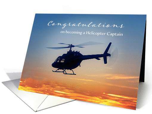 Congratulations on becoming a Helicopter Captain card (1371164)