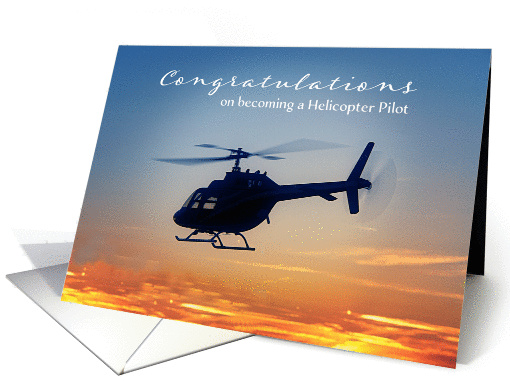 Congratulations on becoming a Helicopter Pilot card (1371212)