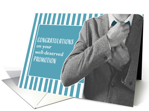 Congratulations on your Well Deserved Promotion, Businessman card